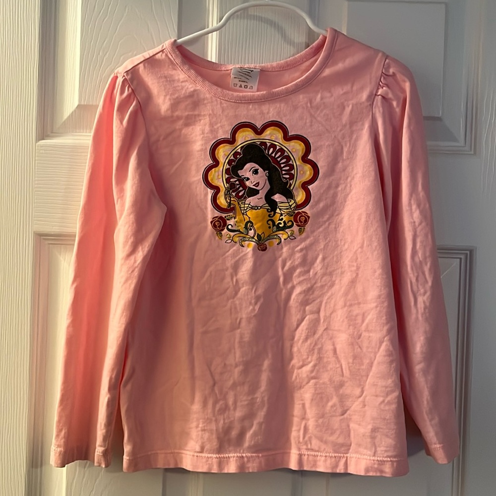 Belle LS pink top